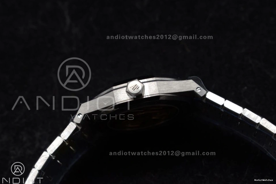 Edition 1:1 Clone Grey SS SS Frosted Royal 1031 37mm Oak 15454 Bracelet Dial Best APSF on Lightweight Textured Super SA3120 0719